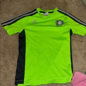 Adidas Kids Bright Lime Green Soccer Jersey